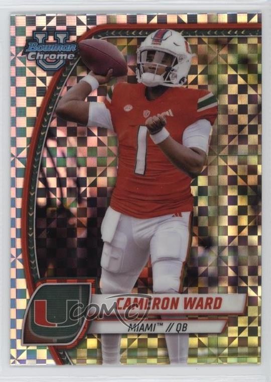 2024 Bowman U Chrome X-Fractor Cam Ward Cameron Ward #38 1b8m