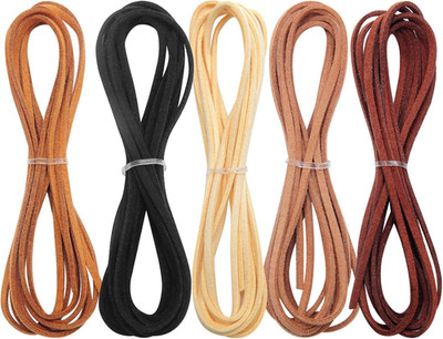 5 Pcs Leather String Suede Cord,Faux Suede Ribbon,Bracelet String,Soft Durable L