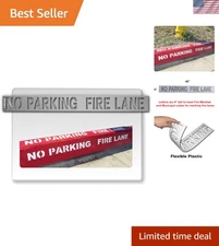 Curb N Sign Fire Lane Stencil - 4 Inch  No Parking Stencil for Customizing Cu...