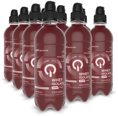 QNT Iso Whey Zero Carb Protein Drink, 12 x 500 ml Flasche (inkl. 3,- Euro Pfand)