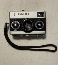 Rollei 35 S Silver 40mm f/2.8 35mm Film Camera Ultra Compact w Collapsible Lens