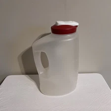 Rubbermaid MixerMate 3 Quart Pitcher Jug Red Flip Top Lid with Handle IC99 EUC