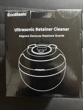 EcoBasic Ultrasonic Retainer Dentures and Jewelry Cleaner New in box B0CZRD28S5