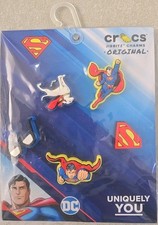 Crocs Jibbitz Charms DC Superman NEW 5 In A Pack Uniquely You Authentic