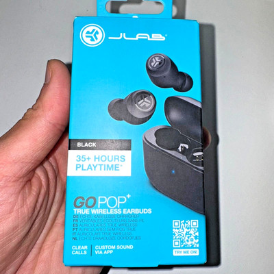 JLAB Go Air Pop+ True Wireless Earbuds Bluetooth Kopfhörer Schwarz - NEU VERSIEGELT