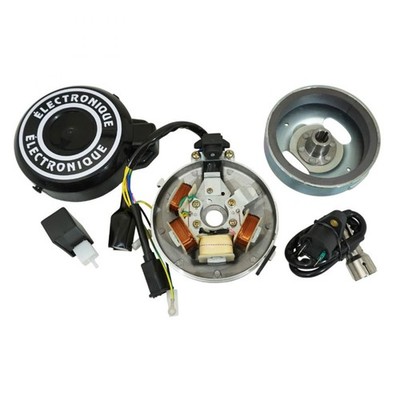 ZÜNDUNG CYCLO ANPASSBAR PEUGEOT 103 ELEKTRONIK 12V GROSSER KEGEL (MIT SPULE UND