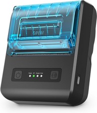 POS Receipt Printer 80mm Portable Mobile Mini Thermal Printer Compatible W/ 3
