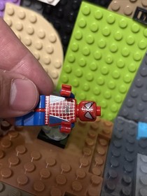 Lego Spider-Man 1 Tobey Maguire Minifigure spd001 Silver Webbing Sets 4851,4852