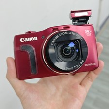 Canon PowerShot SX700 HS Red 30x Zoom Wi-Fi Compact Camera W/Accessories English