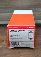 Legrand Wattstopper LMSW-210-W White Wired Switch