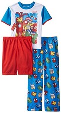 Marvel Avengers Boys' Little Game Time 3-Piece Pajama Set, Size 4