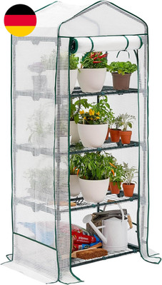 Bramble - Premium Garten Foliengewächshaus Für Balkon & Terrasse Mit 4 Etagen, S