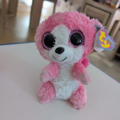 Rare Ty Beanie Boos Boo Bubblegum the Lemur Plush Soft Toy