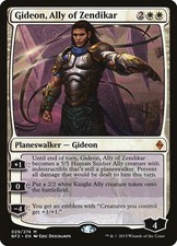 Gideon, Ally of Zendikar - Foil Battle for Zendikar LP MTG