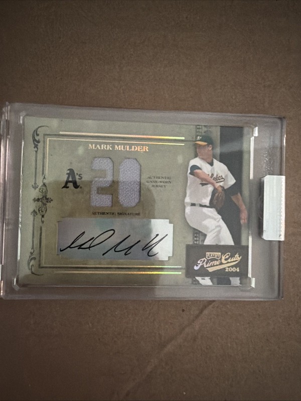 2004 Prime Cuts MARK MULDER Auto Jersey Patch Rare SP Oakland Athletics 2/20