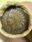 SEALED WHEAT PENNY ROLL 1887 Indian & 1920-S end coins TEENS 20s 30s 40s 50s #12 — photo 7