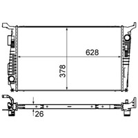 KüHler MotorküHlung Mahle CR 845 000S FüR Dacia Duster