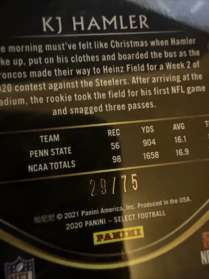 Kj Hamler Lot 2020 Mosaic Auto, 2020 Spectra Auto /10, And Select /75 - Image 4 of 4