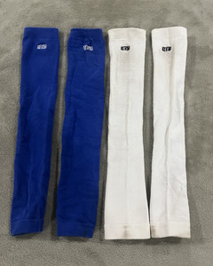 NXT Trend Blue and White Adult Football Leg Sleeves 