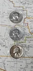 [3 coin lot] - Silver  Washington Quarter UNCirculated "OVER 1/2 Oz Silver"