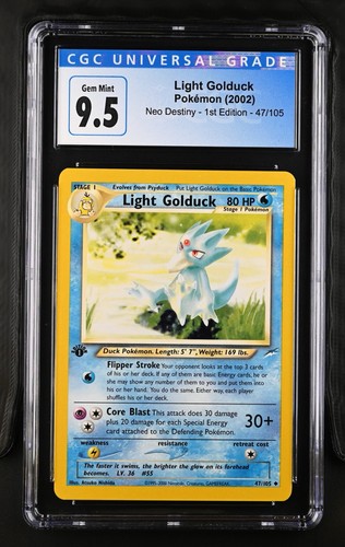 Light Golduck (1st Edition) graded CGC 10 for sale on eBay