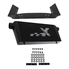 Aluminum Intercooler Air Guide System Universal Fit 76.2mm 600mm Core M8 Mounts