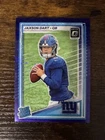2025 Donruss Optic Jaxson Dart Purple Scope Rated Rookie NY Giants