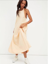 New Free People Beachside Tide Maxi Dress size Extra Small MSRP: $98 Peach