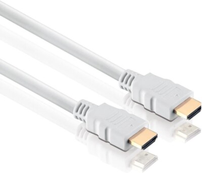 10m HDMI Kabel 4K UHD 2160p FULL HD 1080p 3D High Speed Ethernet ARC PS5 Weiß