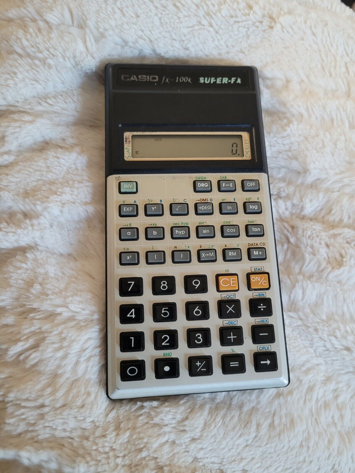 Vintage Casio FX-100 Super FX Scientific Calculator Hand Held Pocket