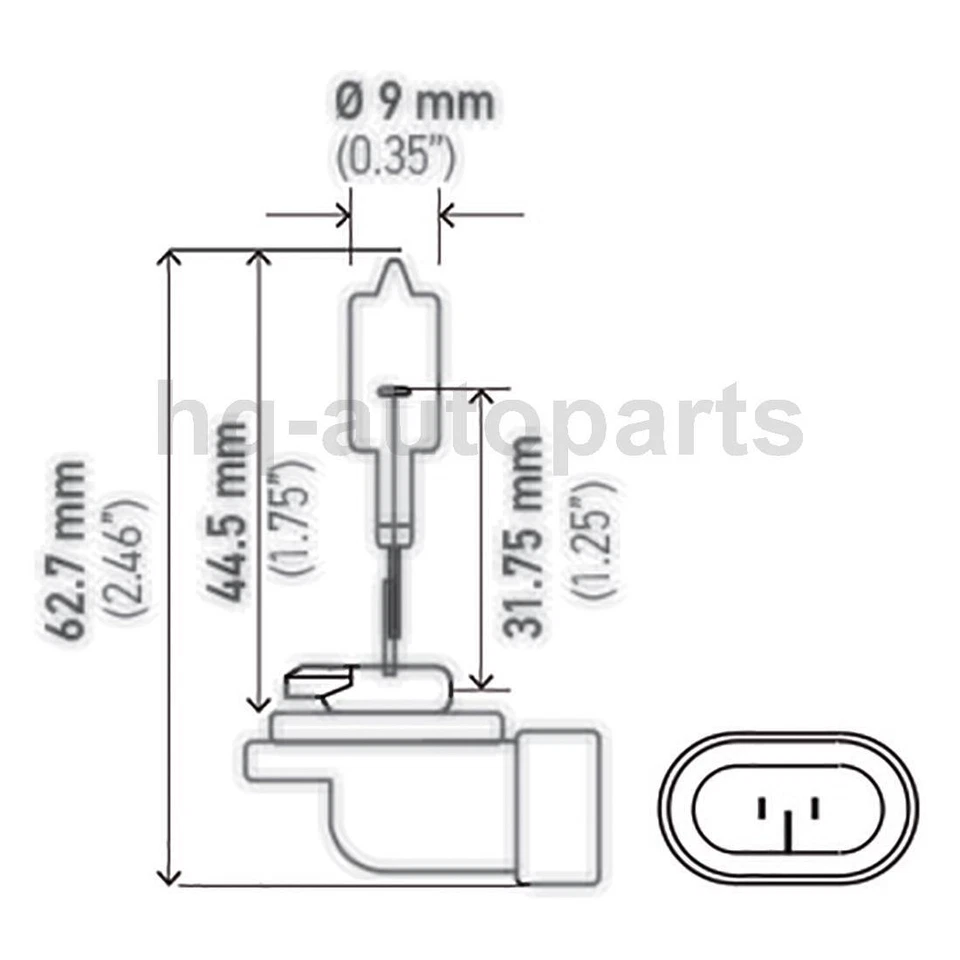 Bombilla antiniebla para Cadillac Seville 1997 1996 1995 1994 1993 1992 Foto 2 de 4
