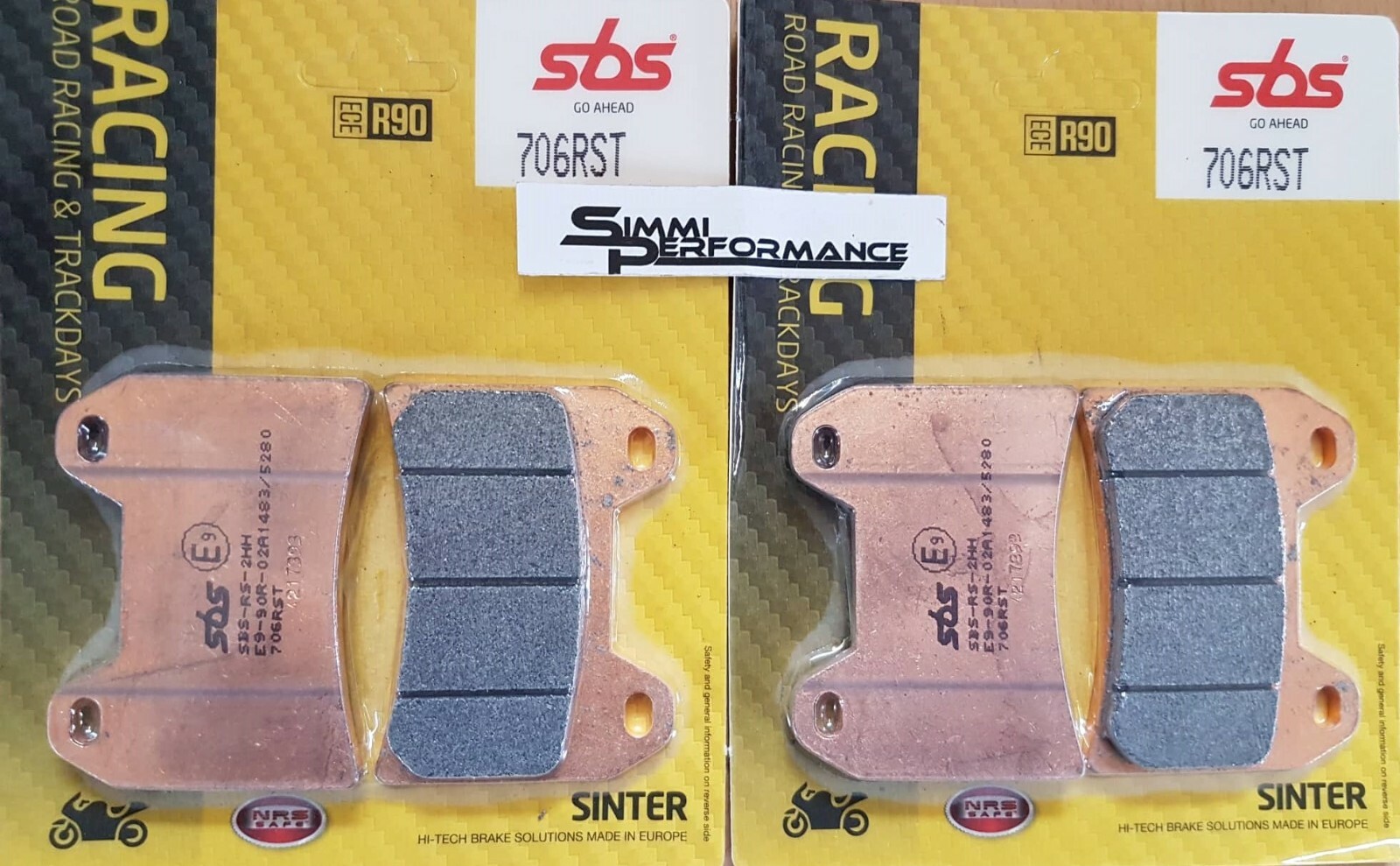 SBS Front Brake Pads Ducati 796 Hypermotard ABS 2010 2011 2012 Racing Sinter