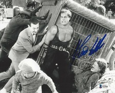FRANCO COLUMBU BODYBUILDER SIGNED 8X10 PHOTO MR. OLYMPIA PROOF BECKETT COA BAS