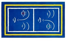 Jonathan Adler Muse Beach Towel, Blue - 40 x 70” New