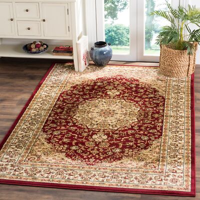 Red Polyporene Rug Lyndhurst Red / Ivory Polypropylene Area Rug 6' x 9' | eBay
