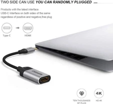 QGeeM USB C to HDMI Adapter 4K Cable