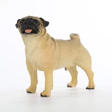 Pug Figurine Hand Painted Collectible Statue