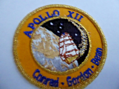 NASA Apollo 12 XII Conrad Gordon Bean Embroidered 3” Hook & Loop ...