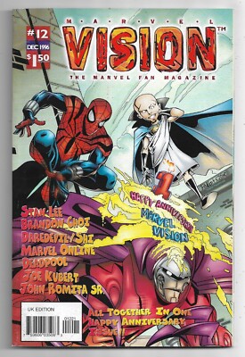 Marvel Vision #12 The Marvel Fan Magazine FN/VFN (1996) Marvel Comics