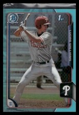 2015 Bowman Draft #56 Lucas Williams Chrome Blue Sky Refractors Phillies