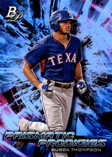 2018 Bowman Platinum Prismatic Prodigies #PPP15 Bubba Thompson RC Texas Rangers