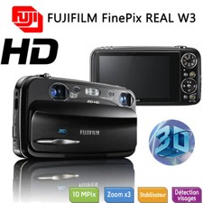 Fujifilm FinePix REAL 3D W3 10.0MP Digital Camera - Black Fujifilm FinePix REAL 3D W3 10.0MP Digital Camera - Black