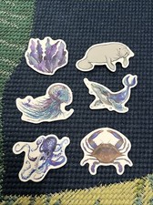 Under The Sea Sticker Bundle - Comes With 6 Stickers - Option 3