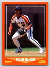 Rafael Ramirez Houston Astros 1988 Score Rookie & Traded #12T 20166