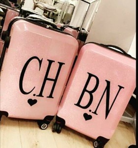 suitcase with initials ebay