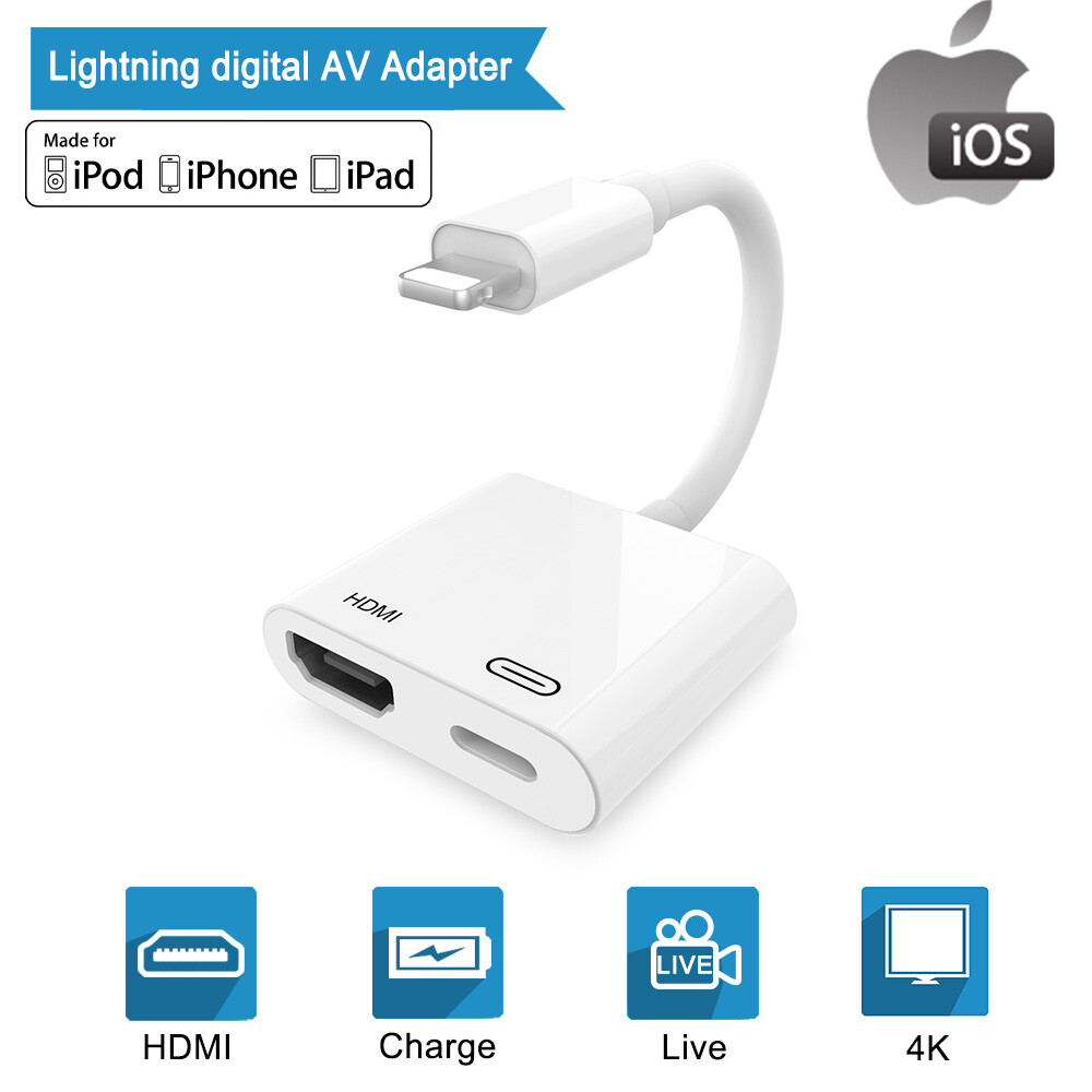 Lightning To Iphone 11 Hdmi Output Apple Lightning To Digital AV