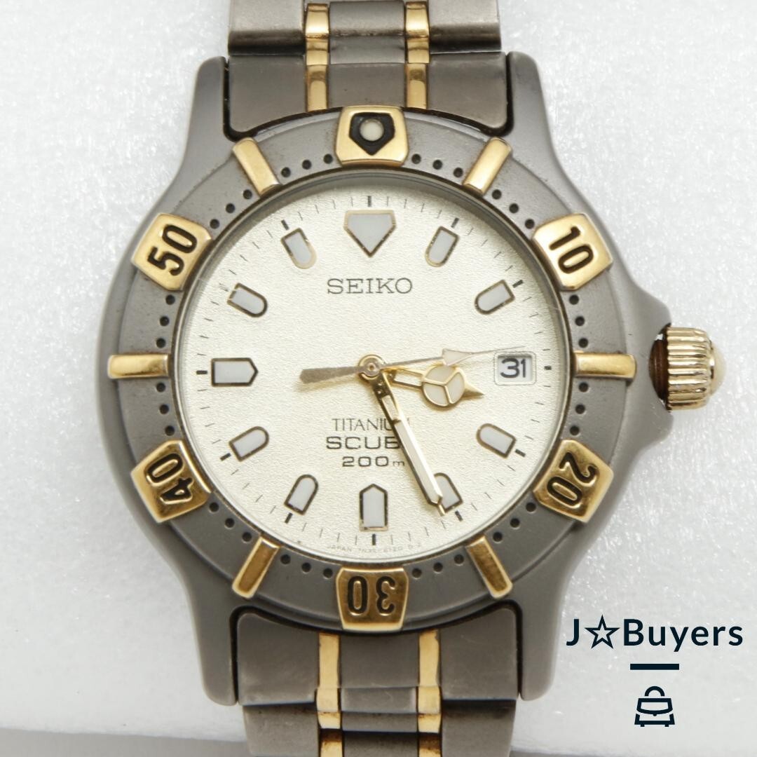 □SEIKO KINETIC TITANIUM SCUBA 200 5M63-OB40 セイコ □SEIKO KINETIC TITANIUM SCUBA 200 5M63-OB40 セイコ