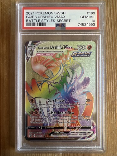 Rapid Strike Urshifu VMAX graded PSA 10 for sale on eBay