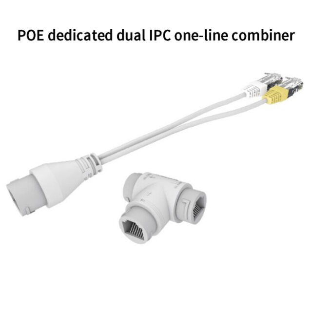 POE Splitter 2 in1 Network Cabling Connector Three-way RJ45 Connector For CameCL