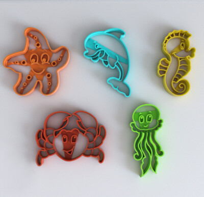 SEA BEINGES AUSSTECHFORMEN 5er SET